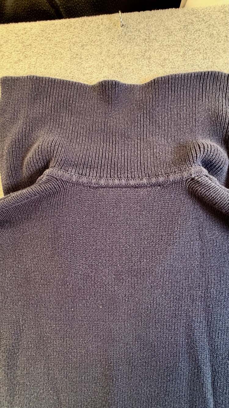 Lauren Ralph Lauren Sailor Collar Sweater Navy Blue - Picture 7 of 8